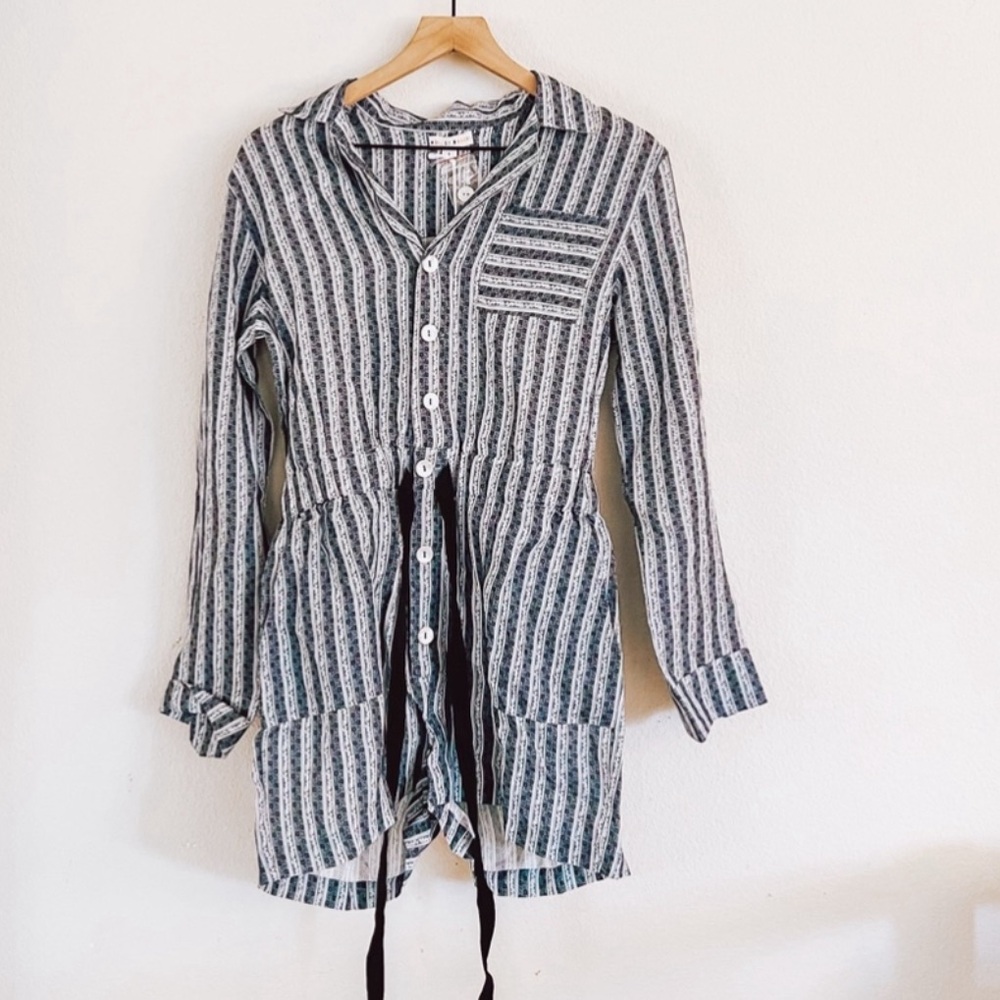 ROLLER RABBIT Lace Stripe Presley Romper